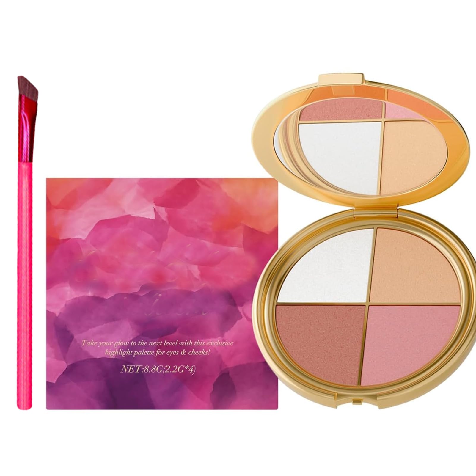 Illuette Highlighter Palette 4-pan Oomp