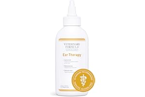 Veterinary Formula Clinical Care Ear Therapy, 4 oz. – Cat and Dog Ear Cleaner to Help Soothe Itchiness and Cleans The Ear Canal from Debris and Buildup That May Cause Infection