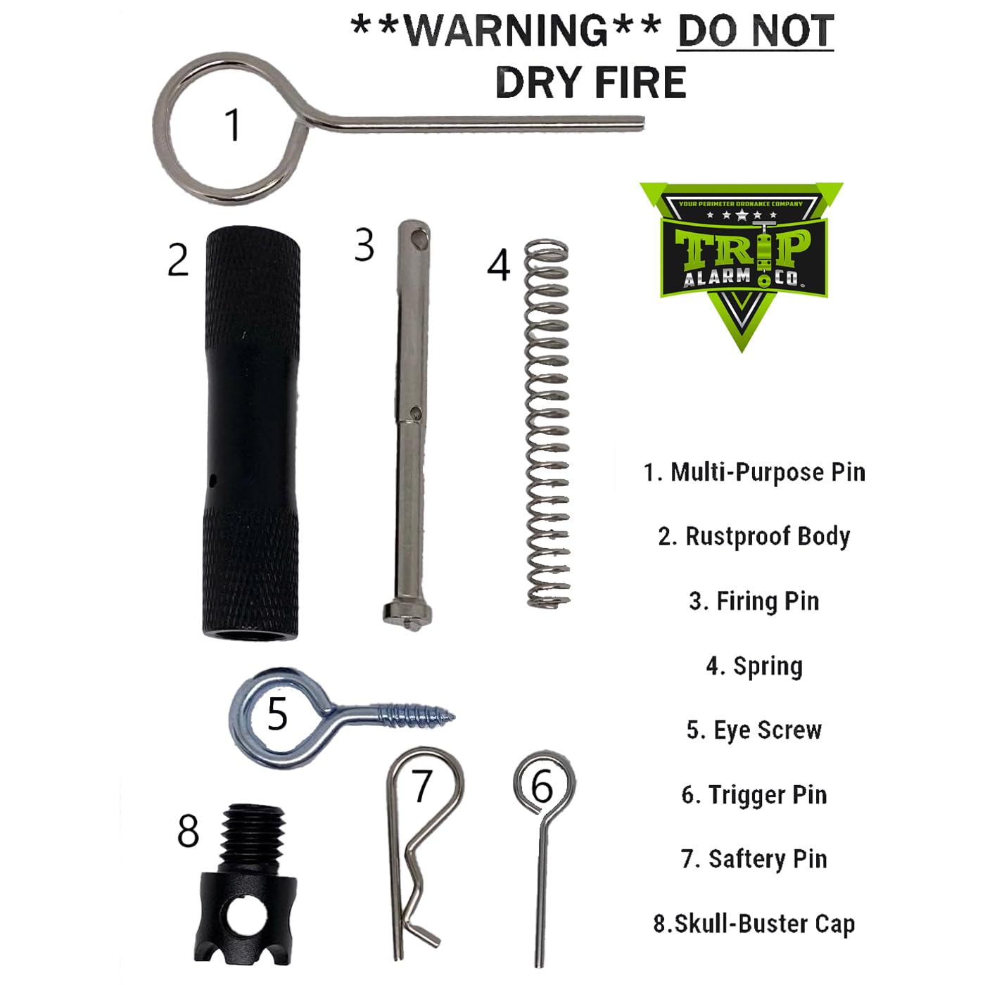 Micro .22 Ramset Perimeter Trip Wire Alarm – Perimeter Defense Device – Early Warning Security System for Camping and Property Safety