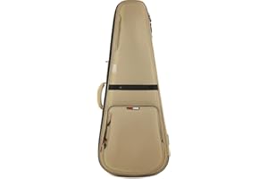 Gator Cases ICON Series Premium Weather Resistant Gig Bag for 335-Style TSA Luggage Lock-Friendly Zipper Pulls; Khaki (G-ICON335-KHK)