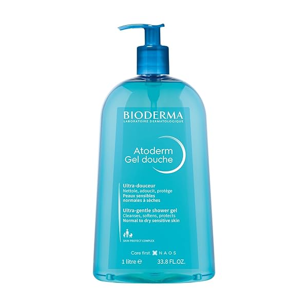 BIODERMA – ATODERM HYDRATING SHOWER GEL BODY WASH – MOISTURIZING FACE AND BODY CLEANSER FOR NORMAL TO DEHYDRATED SENSITIVE SKIN