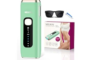 MEUKPE IPL Laser Hair Removal Device for Women Men at Home, Upgraded to 999,900 Flashes Permanent for Facial Legs Arms Bikini Line Whole Body Treatment