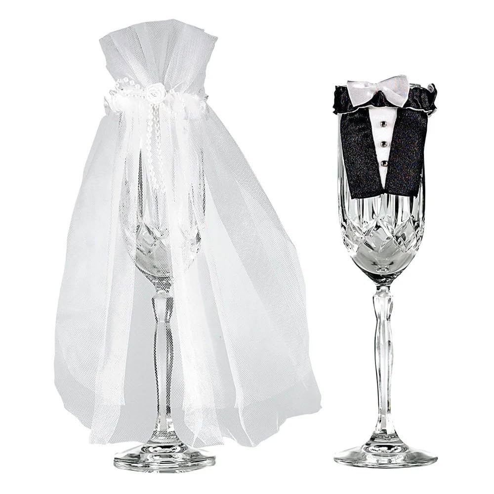 (PKT) Adult Bride & Groom Stem Wear 24cm x 16.5cm