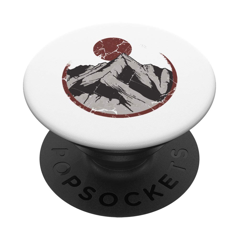 Sunset Japanese Art Nature Mountain Japan PopSockets Swappable PopGrip