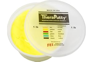 CanDo TheraPutty Scented Hand Exercise Putty For Rehabilitation, Exercises, Hand Therapy, Occupational Therapy, Banana Yellow X-Soft 1lb