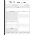 Project Planner Notebook: Project Management Workbook With Checklist | Project to do list Notebook | Project Planner for Business | Project Notebooks for Work
