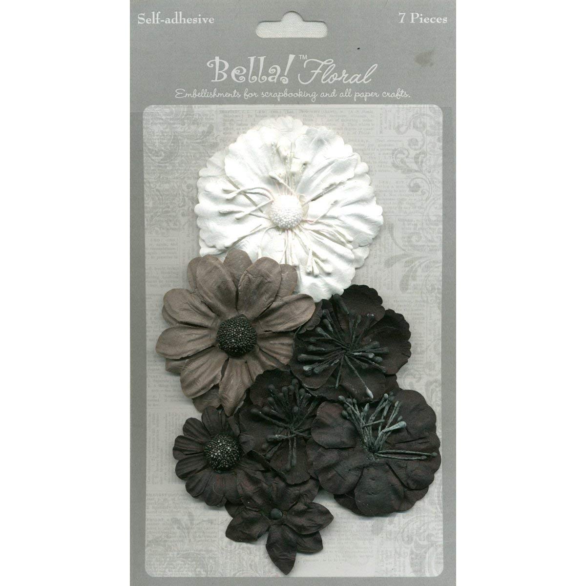 Ruby Rock-It Bella Paper Florals-Black