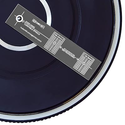 Turntable Phonograph LP Phono Cartridge Stylus Alignment Protractor Tool – Mirrored (VTA Sold Separately)