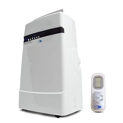 Whynter ARC-12SD 12,000 BTU (6,936 BTU SACC) Dual Hose Cooling Portable Air Conditioner, Dehumidifier, and Fan with Storage bag, up to 400 sq ft in White