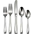 Oneida T837045A Lincoln 45-Piece Flatware Set, Service for 8 Silver