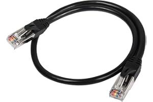 SinLoon RJ50 10P10C Male to Male Extension Cable with Shielding Connectors for Scanning Code Guns, Laser Printing Equipment, Industrial Control Equipment etc, 0.5M/1.64FT