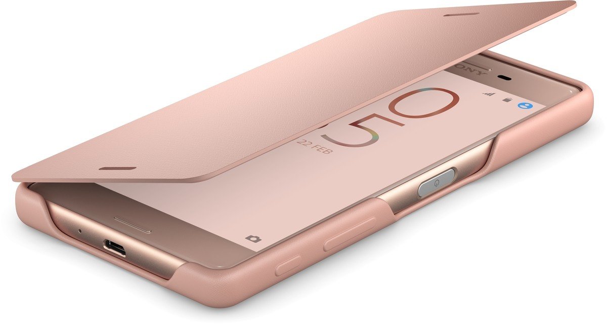 SONY Mobile Smartphone Flipcover for Xperia X - Rose Gold