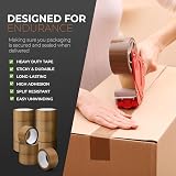Stick Well Heavy Duty Packing Tape Brown 12 Rolls 48mm x 66m Low Noise view 2