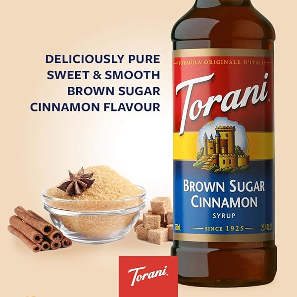 TORANI SYRUP, BROWN SUGAR CINNAMON, 25.4 OUNCES (PACK OF 1)
