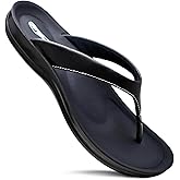 AEROTHOTIC Comfortable Arch Support Slingback Flats for Women Sandals Cute Soft T-Strap Toe Post Casual Fashion Dressy Flip Flops Vacation Essentials