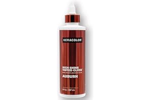 Keracolor High Shine Tinted Hair Gloss, In-Shower Hair Glaze, Sheer Color-Enhancing Glossing Treatment, Auburn, 8 Fl Oz
