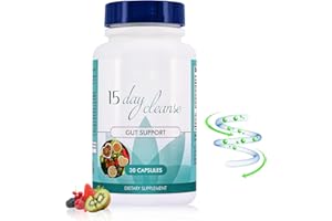 Fredytar 15 Day Gut Cleanse - Gut and Colon Support,15 Day Cleanse,Pastillas De Los 15 Dias para Limpiar El Colon,15 Day Cleanse,Help Gut Cleanse∷ Cleanse for Women Men