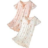 kiddook Girls' Summer Dress,Toddler Soft Breathable Dresses 3-12Years