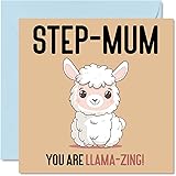 Birthday Cards for Step Mum - Llama-Zing - Funny