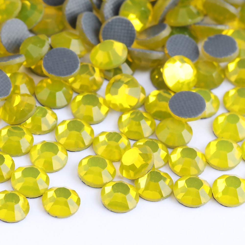 Crystal Hotfix Rhinestone,Machine Cut Stone 1440pcs/pkg (Lemon Yellow,SS20/5mm) — image 1