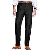Chums Men's Elasticated Pants with Hidden Stretch Fit Waist Smart Formal Comfortable Golf Slacks