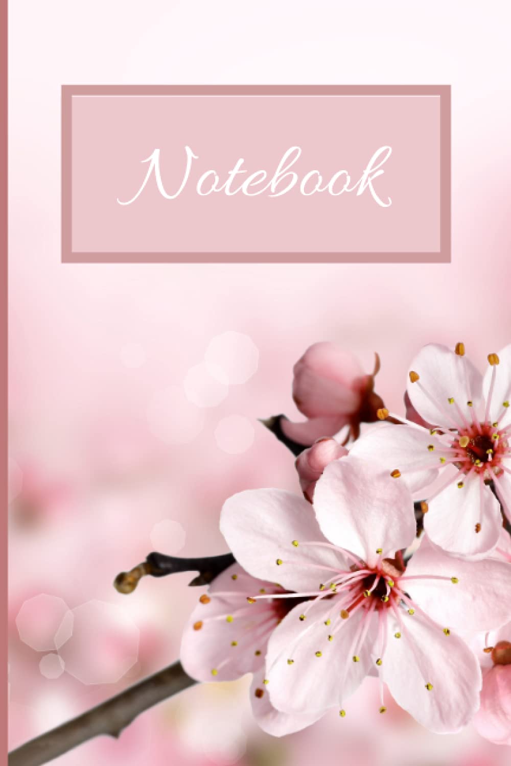 Cherry Blossom Notebook: Cute pink Cherry Blossom Design Cover Notebook for Her