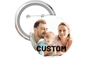 YZPPDHFC Custom Pins, Personalized Buttons, Pin 20, 100, 200, 500 PCS Customized, Gift Customizable Pin with Logo