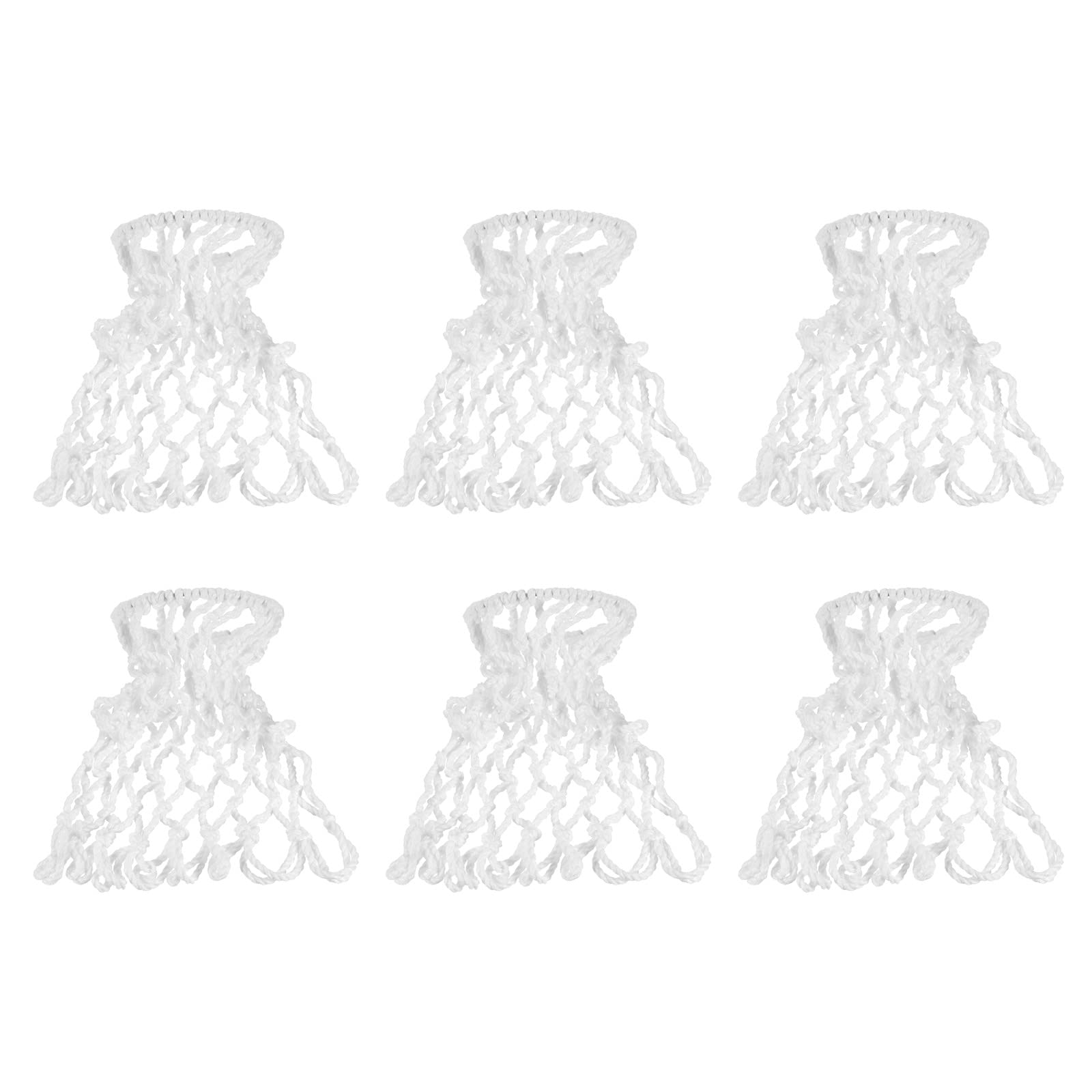 PATIKIL Pool Table Pockets, 6-in-1 Set Snooker Billiards Mesh Pockets Replacement Cotton Pool Table Bag Nets for Billiards Training, White