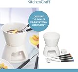 KitchenCraft 3 in 1 Fondue Set with Colour Coded Forks Silver view 7
