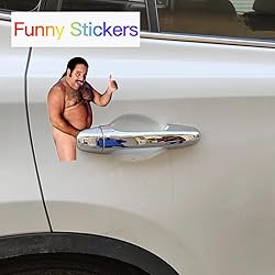 Generic 8 Funny Prank Stickers for Cars and Door