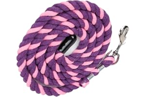 CykTxei 1 Pc Horse Lead Rope Lunge Line Equestrian Training Equipment with Snap for Halter and Harness Durable Practical Perf