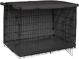 Explore Land 42 Inch Dog Crate Cover Heavy Duty Universal Fit Black view 7