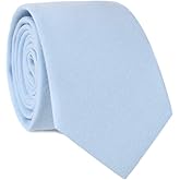 JESLANG Men's Skinny Tie 2.56" Cotton Linen Necktie Perfect for Formal and Casual Occasions