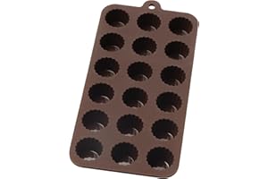 HIC Harold Import Mrs. Anderson's Baking Chocolate Mold, European-Grade Silicone, Cordial, Brown
