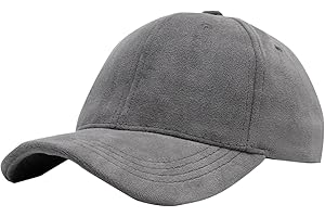 Women's Men's Suede Baseball Cap Faux Suede Leather Classic Hat Adjustable Plain Hats Casual Baseball Comfy Sun Caps