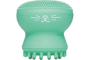I Dew Care Cleansing Tool - Pawfect Face Scrubber | 3-in-1 Cute Silicone Pore Cleanser, Exfoliator, and Massager with Sponge