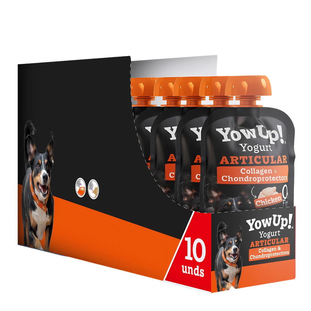 Yowup! Joint Health Dog Yogurt Pouch - Chondroprotectors & Collagen, 10x115gm, Supports Mobility