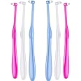 Boao 6 Pieces Tuft Toothbrush Tufted End-tuft Soft Trim Single Compact Interdental for Detail Cleaning Tapered Brush(Tapered Brush)