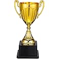 NOLITOY Gold Awards Trophy, Plastic Trophy Cup Rewards Gift Winning Prize for Sports Tournaments Birthday Party Competitions 