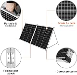DOKIO 200W Foldable Portable Solar Panel with 20A Controller Kit view 3