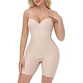 SHAPESHE Strapless Shapewear Bodysuit for Women Compression Tummy Control Seamless Shapewear Full Body Shaper Bodysuit