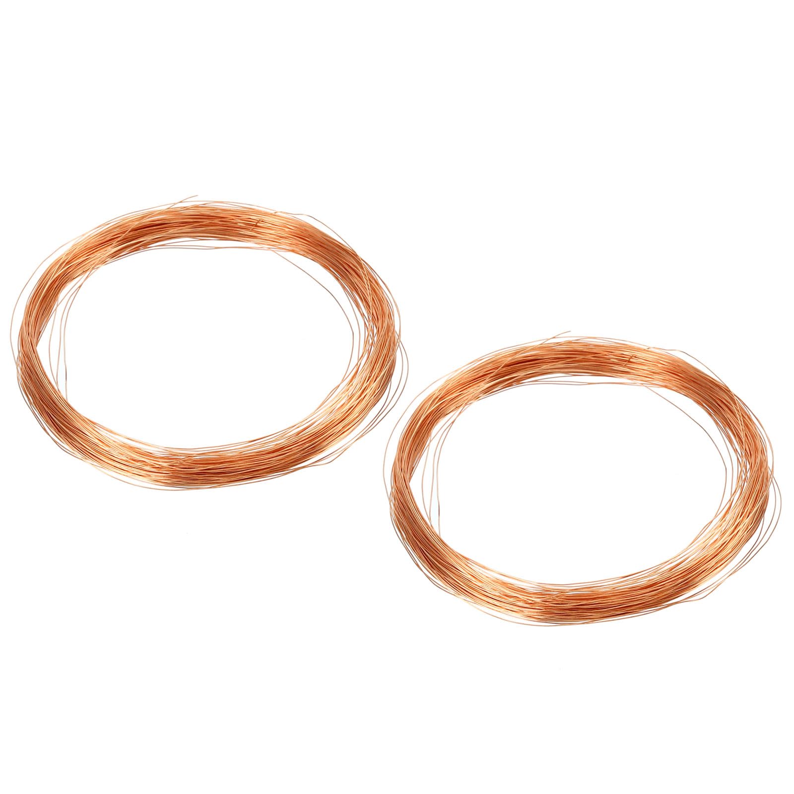 PATIKIL 99.9% Soft Copper Wire, 2Pcs 32Gauge/0.2mm Diameter 25m/82ft Spool Pure Copper Craft Wire for Jewelry Making Beading Garden Plants