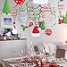 30 Pcs Christmas Hanging Swirl Decorations Party Swirls Foil Hanging Ceiling Décor Swirl Streamers with Cutouts of Christmas Trees Hats Snowmen Stockings Holly Leaves Merry Christmas Cards for Holiday Party Supplies Photo Booth Backdrop
