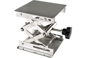 100 x 100mm Stainless Steel Lab Stand Table Scissor Lift laboratory Jiffy Jack