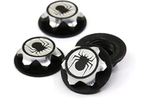 Dantenron 4PCS RC 17MM Hex Wheel Nut Dustproof Anti-Skid Mount Cap CNC Aluminum Compatible with 1/8 Buggy Off Road Monster Truck Car Traxxas X-Maxx Summit E-Revo HPI HSP Losi Kyosho Tamiya (Black)