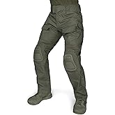 IDOGEAR Combat Pants G3 camo Pants with Knee Pads Men Tactical Trousers Multiple Pocket Hook-and-Loop Adjuster