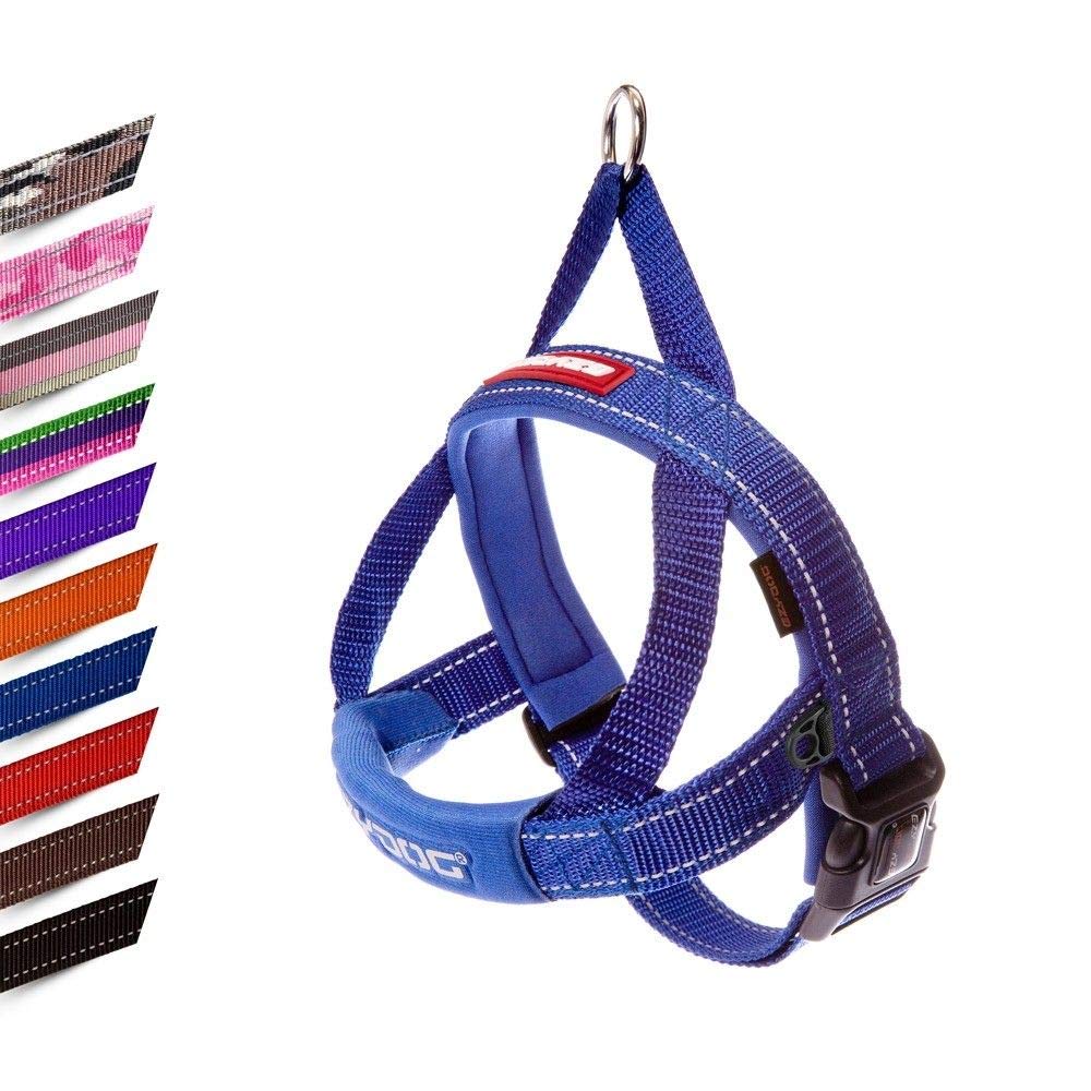 EZYDOG Quick Fit Dog Harness | Dog Harness Small, Medium, Large, Reflective Stitching, Water Resistant Materials, No Pull (Blue) — image 1