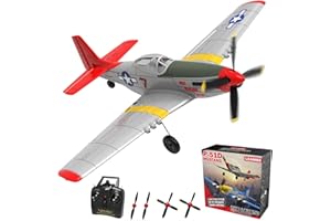 LEAMBE 4 Channel RC Plane, Ready to Fly Aerobatic Aircraft, Easy Control for Beginners, P51 Mustang RC Airplane Best Gift for Adults