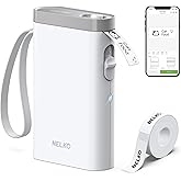 Nelko Label Maker Machine with Tape, P21 Bluetooth Label Printer, Wireless Mini Label Makers with Multiple Templates for School Office Home, White
