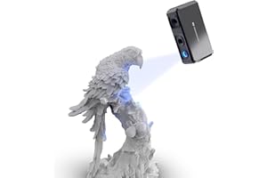 3DMakerpro Handheld 3D Scanner for 3D Printing, 0.02mm High Detailed Precision, 10FPS Scanning Lightning-Fast Speed with Anti-Shake Lenses, Portable 3D Scanner for Win10/MacOS -Seal Lite Standard